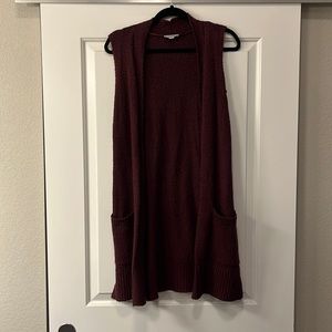 Loft Cardigan | Long Sleeveless Sweater